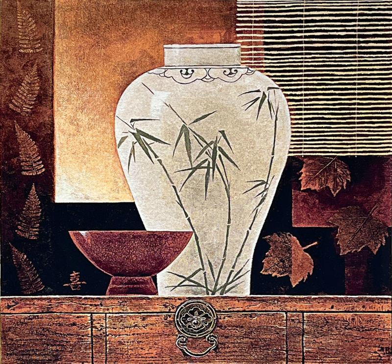 Florian White Vase