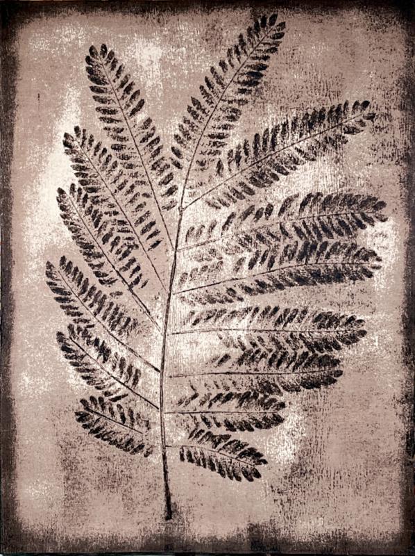 Sepia Drenched Fern - Right