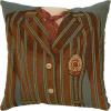 Brown/Blue Stripe - Clearance Cushion