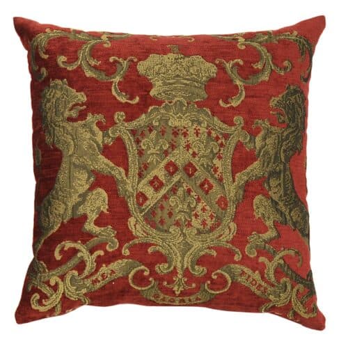 Royal-Cushion-Heraldic-Red