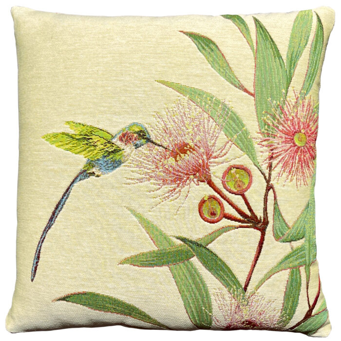 Gumnut and Hummingbird Left Cushion